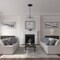 Ekena Millwork Granada Ceiling Medallion (Fits Canopies up to 7 1/8"), Hand-Painted Midnight Dream, 19"OD x 1 1/2"P CM19GAMDF - alternate 3
